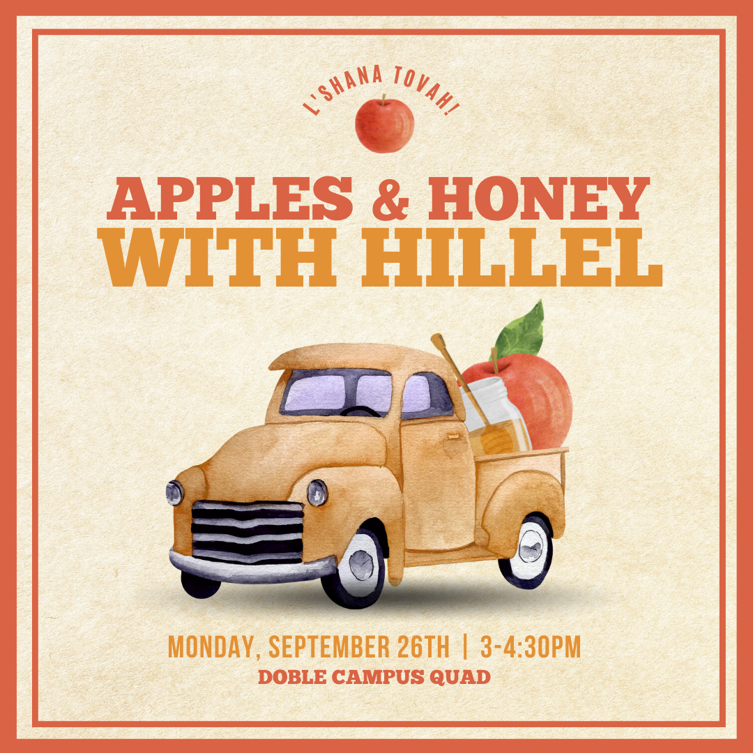 poster for apples and honey tabling event