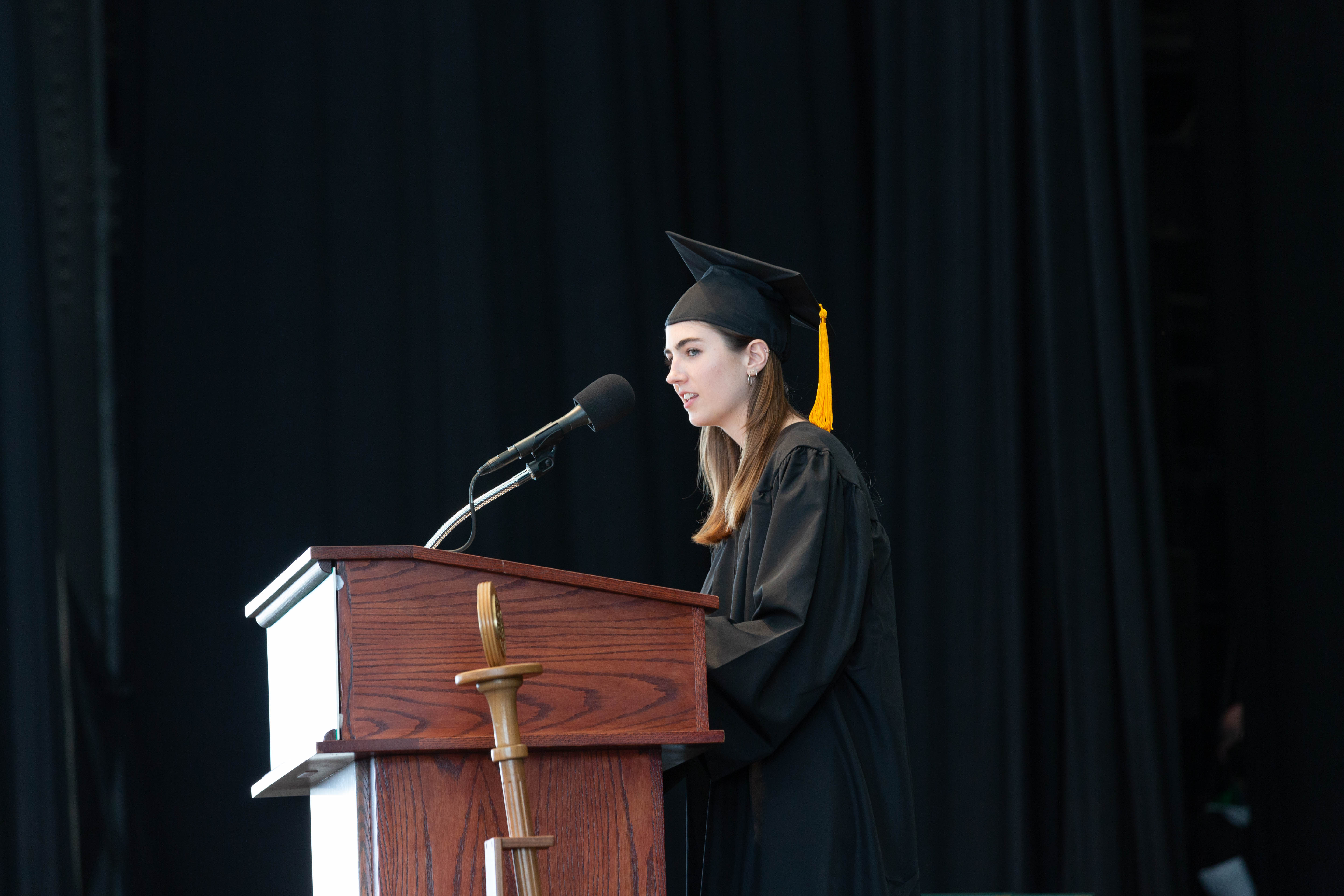 College of Art and Design student speaker Elise Parker