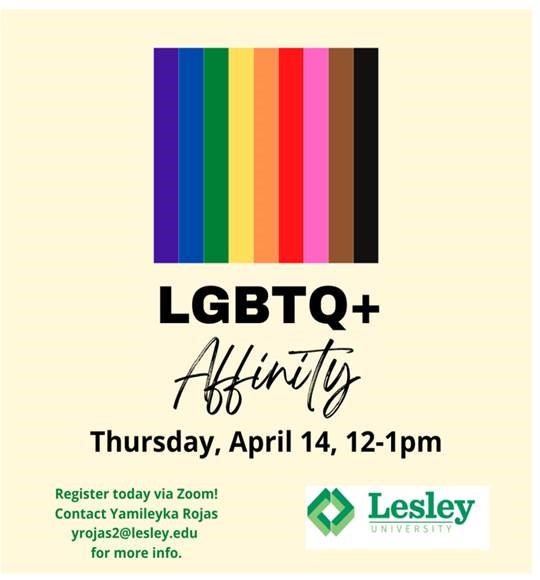 LGBTQ+ Affinity Group Meeting Flyer