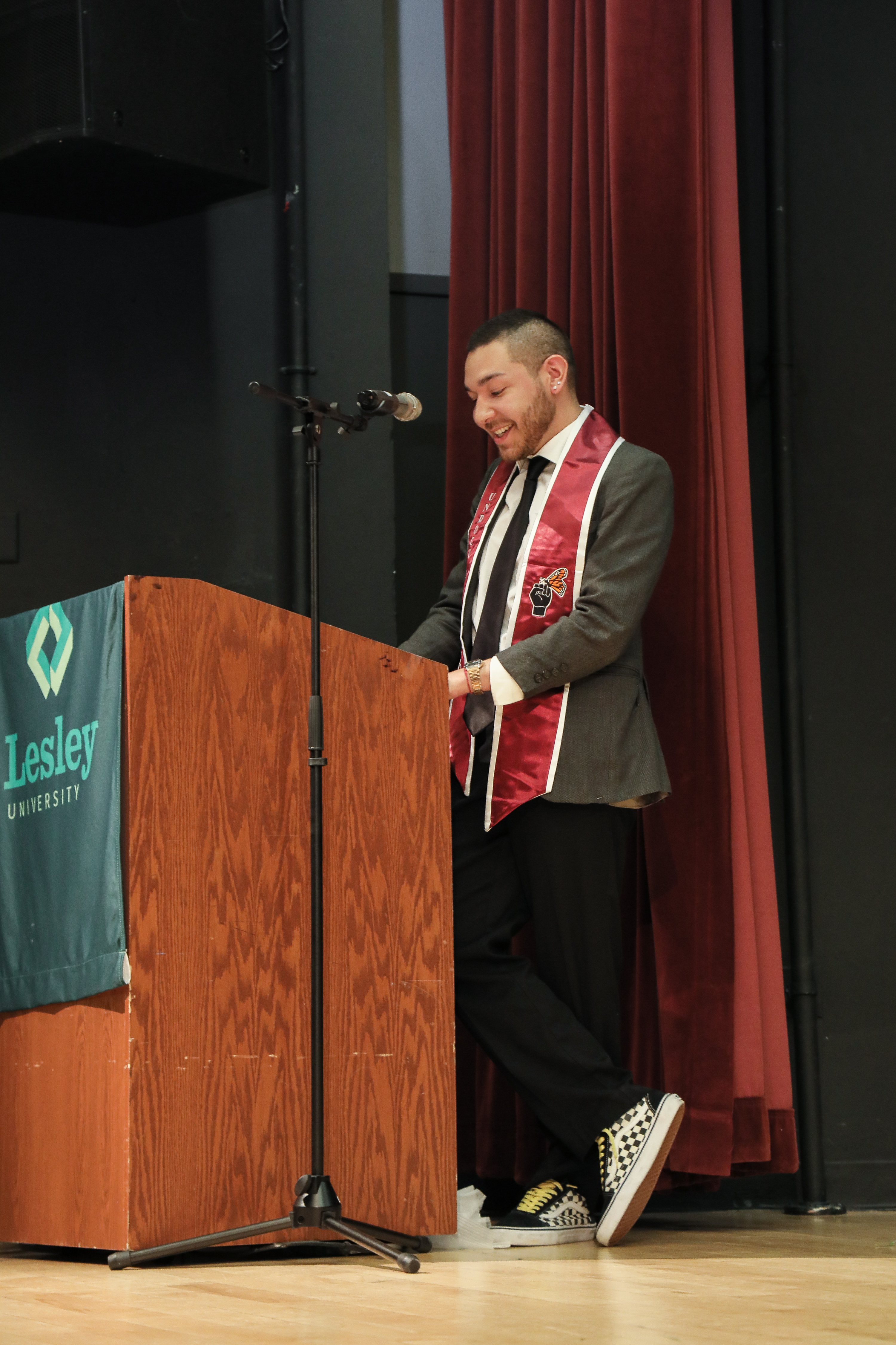 Emmanuel (Manny) Martinez at the podium