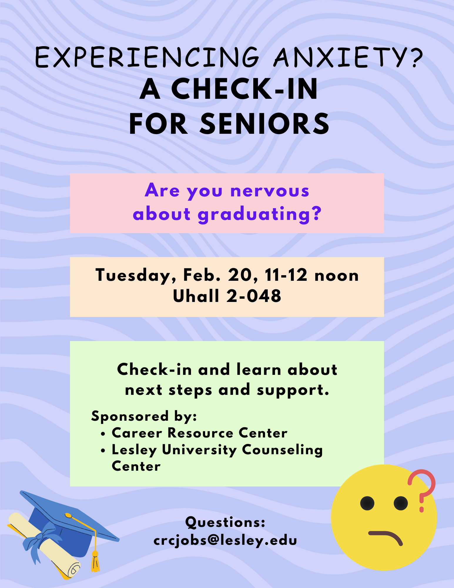 Senior Check-In poster