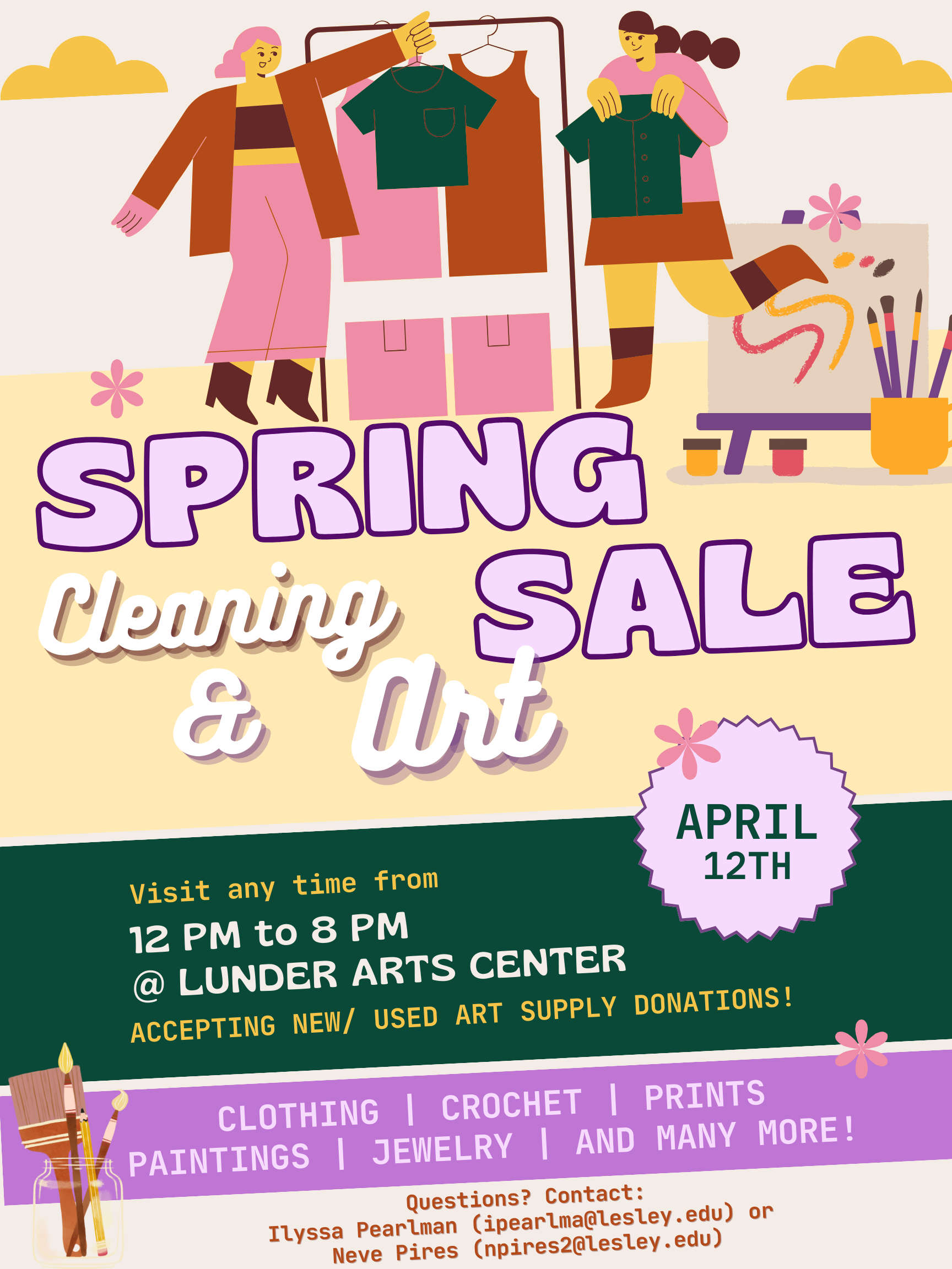 Spring Art Sale poster