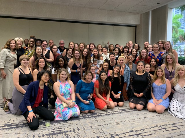 Group photo of Lesley dance therapy alumni