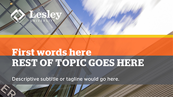 Lesley branded Powerpoint template orange