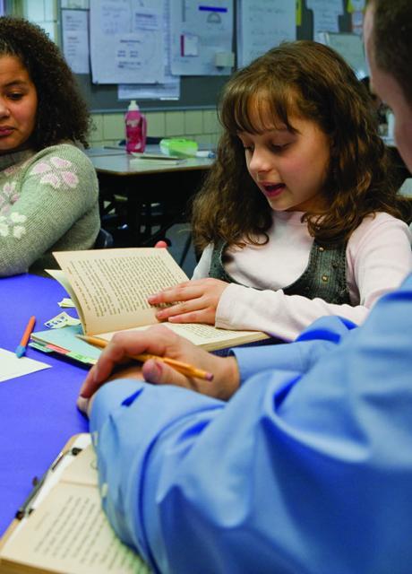 Guided Reading group in intermediate grades