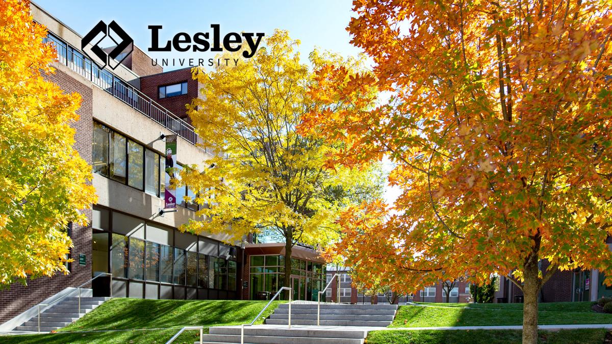 Doble quad in the fall. The trees in the quad have leaves of bright red, orange, and yellow.