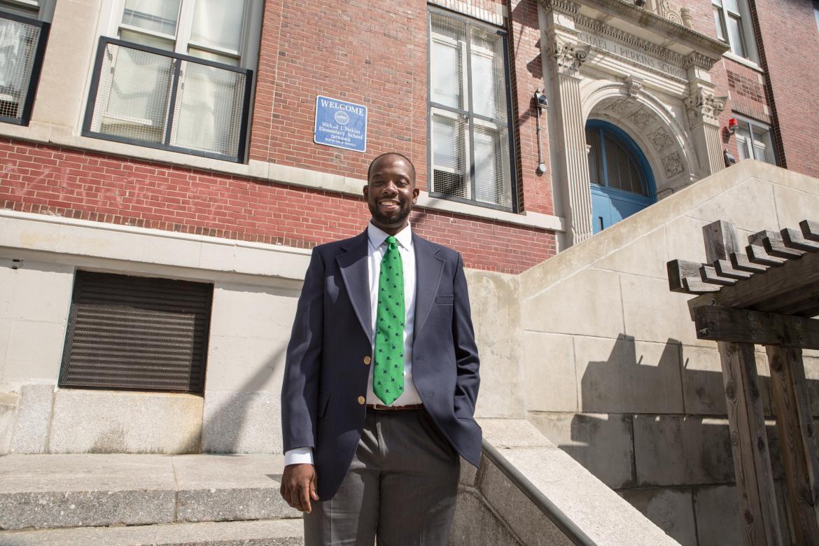 Craig Martin, principal of the Michael J. Perkins School in South Boston.