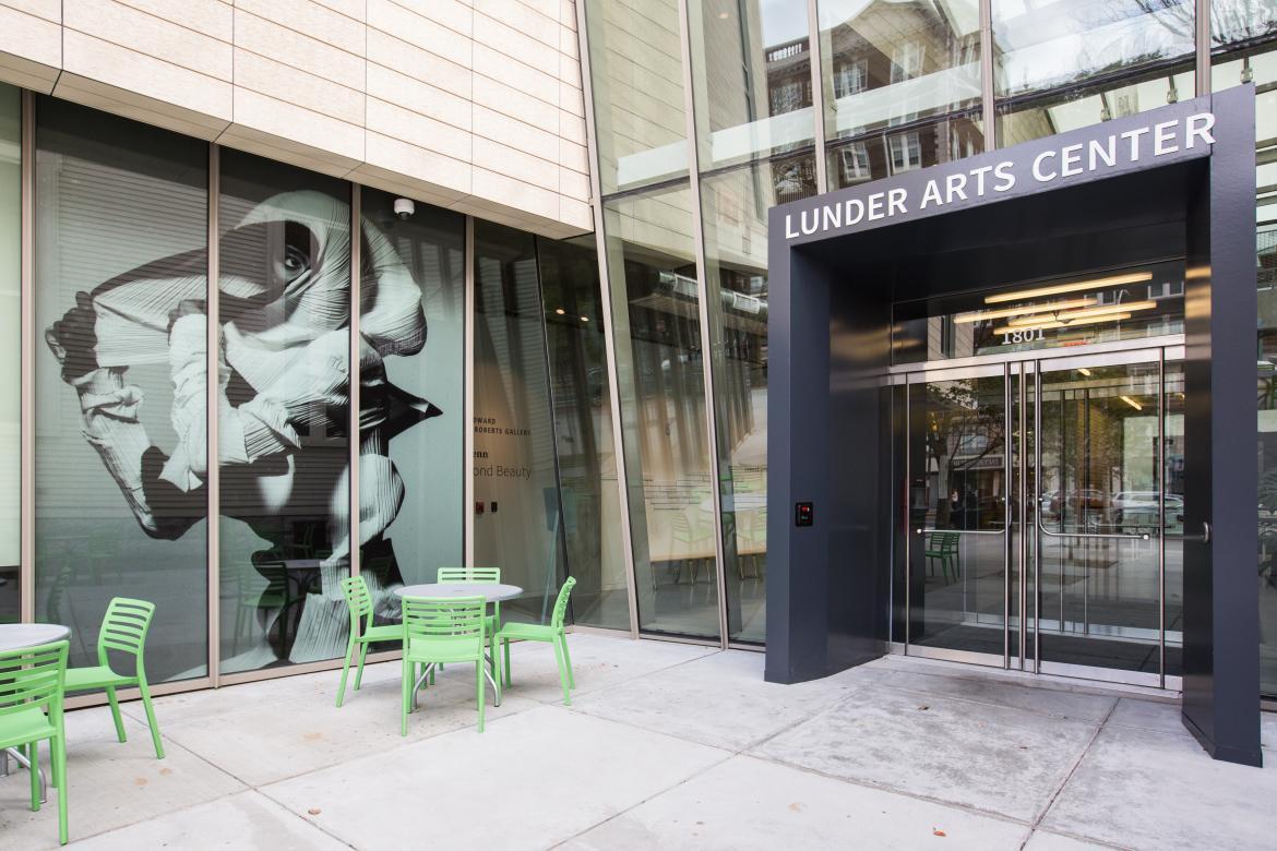 Lunder Arts Center entrance