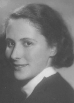 Black and white photo of Caroline Heller's mother, Liese