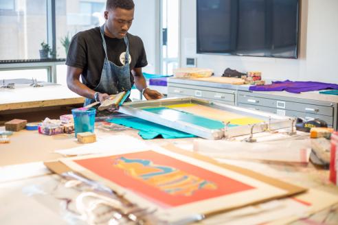 Rocky in the screen printing process